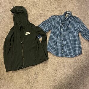 Nike Black Full-Zip Hoodie for Kids